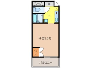 大口平和マンションの物件間取画像